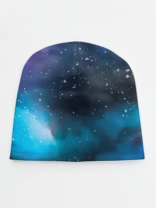 Детская шапка / Рисованный Космос