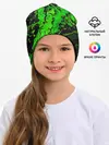 Детская шапка / Тёмные зеленые краски