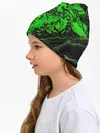 Детская шапка / Тёмные зеленые краски
