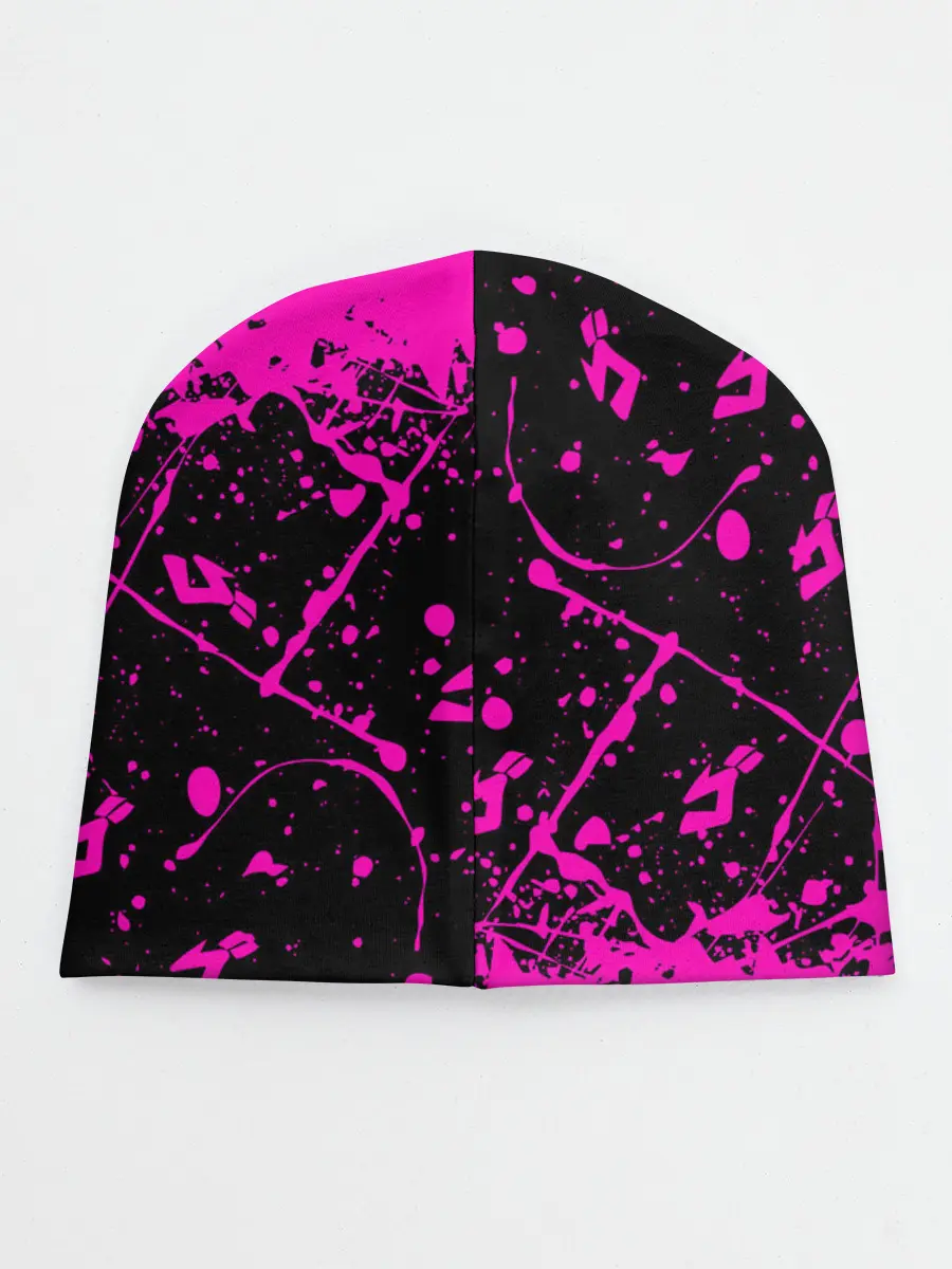 Детская шапка / KILLER QUEEN розовые кляксы