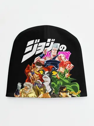 Детская шапка / Jojo герои на черном