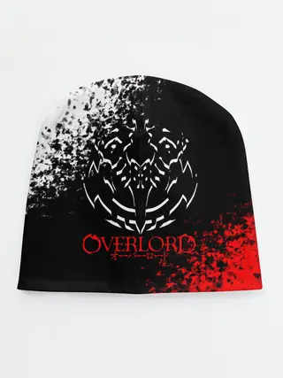 Детская шапка / Оверлорд лого краснобелый