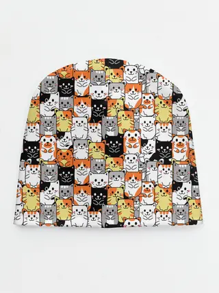 Детская шапка / Котики