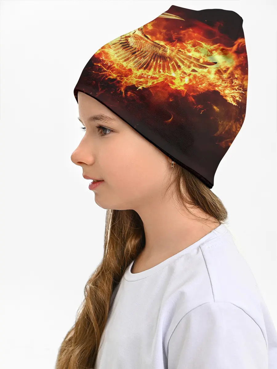 Детская шапка / Феникс в огне