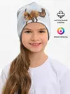 Детская шапка / Зимняя лисичка