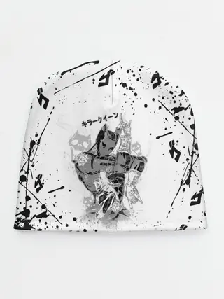 Детская шапка / KILLER QUEEN черные брызги