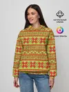 Женское худи / Вязаный рисунок