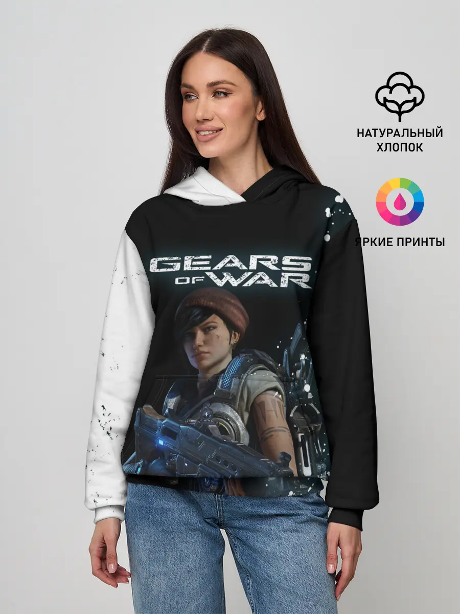 Женское худи / GEARS OF WAR | ШЕСТЕРЕНКИ