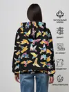 Женское худи / акварельные птицы