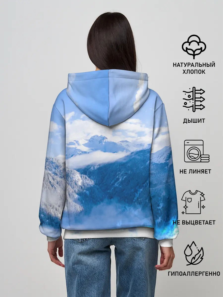 Женское худи / Печать Велеса | Волчья лапа