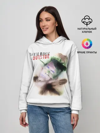 Женское худи / Outside - David Bowie