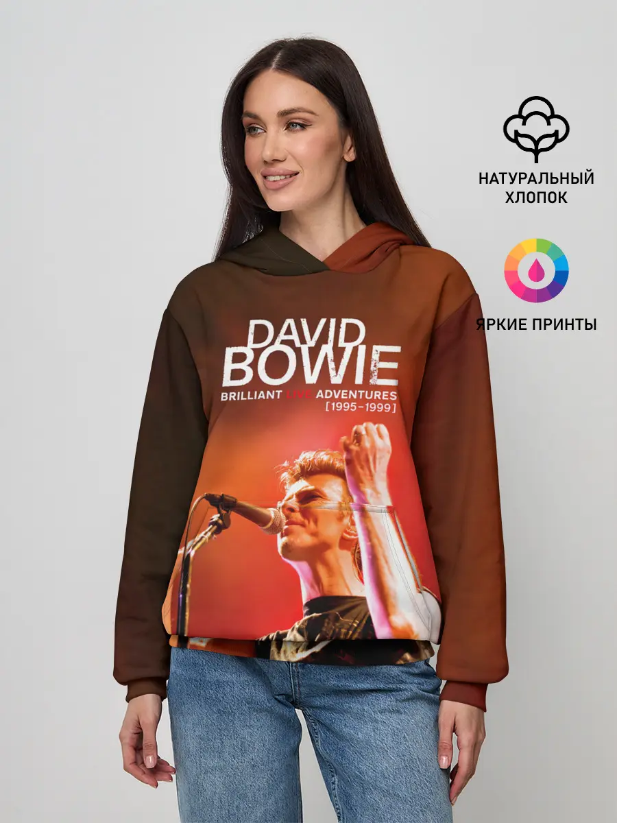 Женское худи / Brilliant Live Adventures - David Bowie