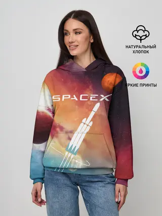 Женское худи / Space X