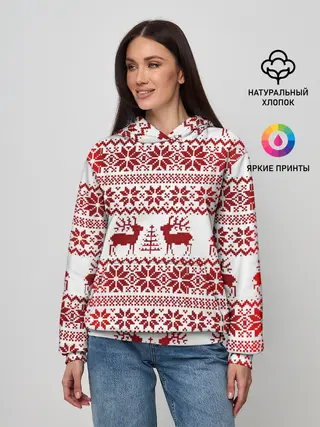 Женское худи / Зимний лес