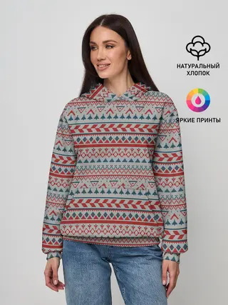 Женское худи / Скандинавский орнамент