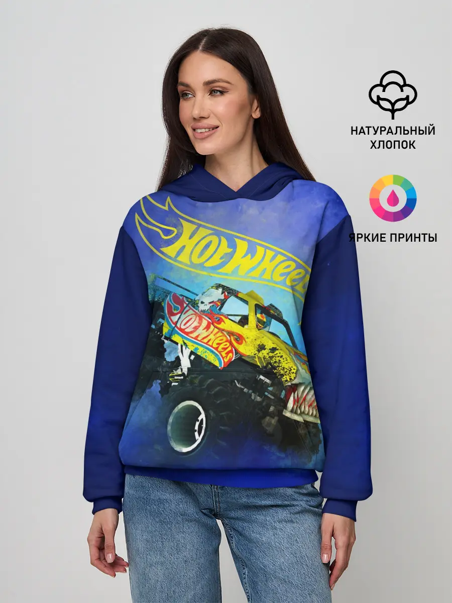 Женское худи / Hot Wheels. Хот Вилс