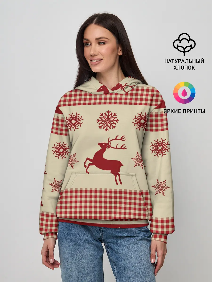 Женское худи / Олени