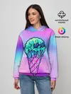 Женское худи / Мороженое | Ice Scream | Череп