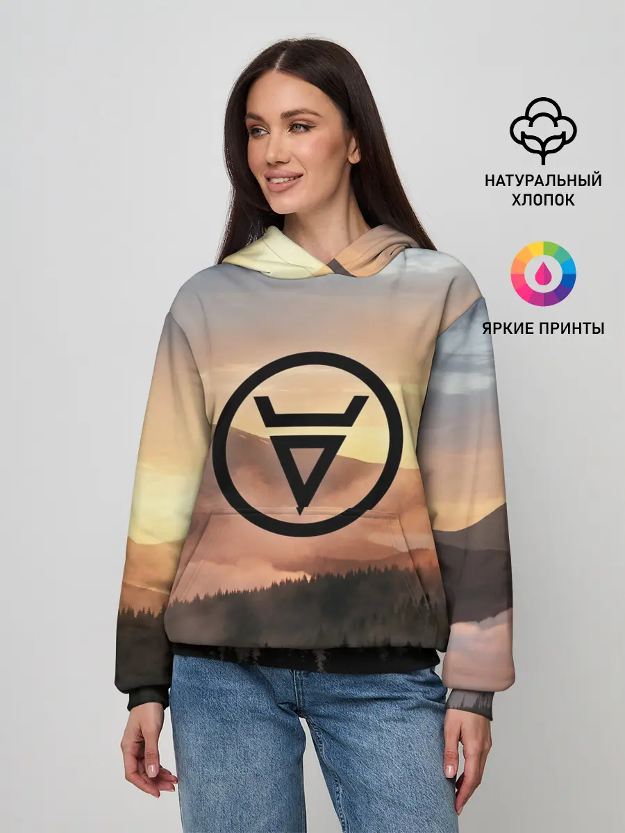 Женское худи / ВЕЛЕС | РУНЫ | RUNES