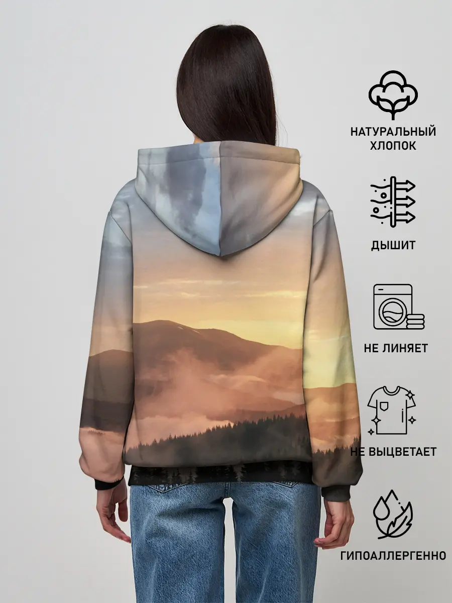 Женское худи / ВЕЛЕС | РУНЫ | RUNES