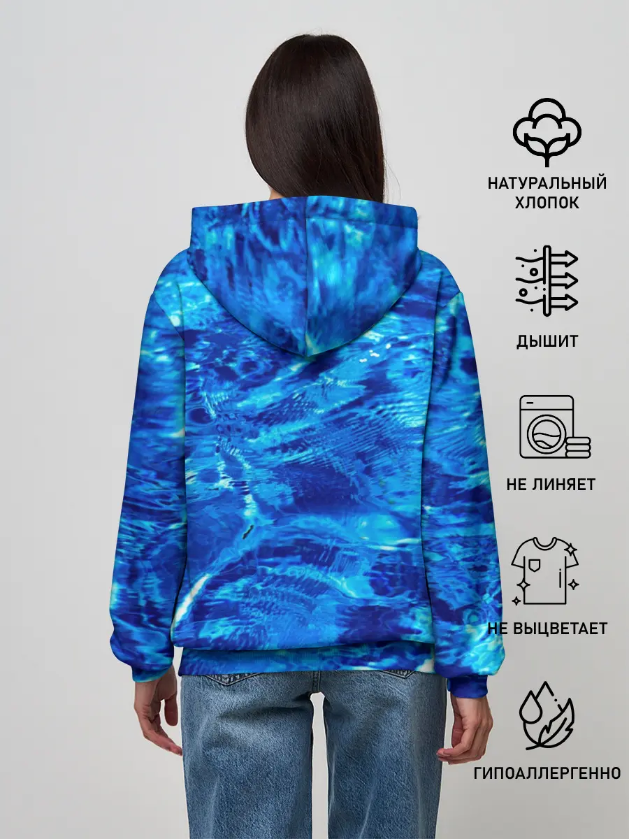 Женское худи / Голубая Вода