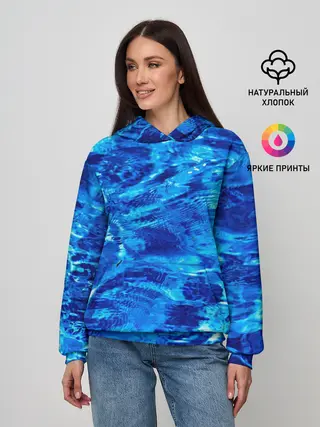 Женское худи / Голубая Вода