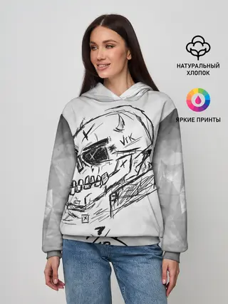 Женское худи / SKULL BY VIK CANEMIRA