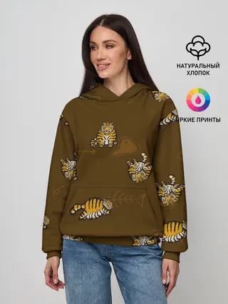 Женское худи / Тигрята