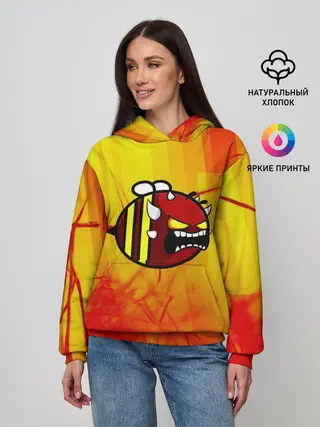 Женское худи / Geometry Dash | Red Demon