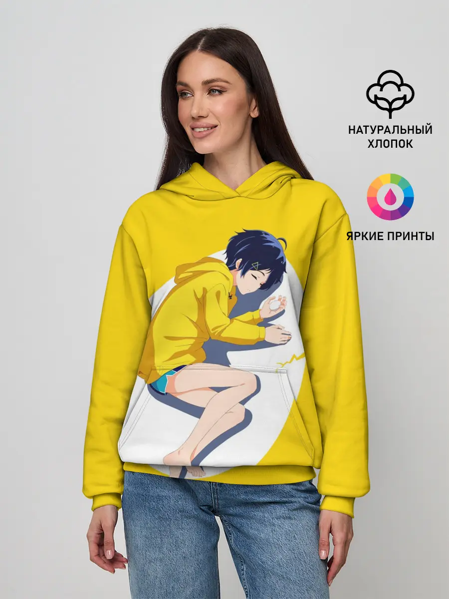 Женское худи / Yellow egg. Oto Ai
