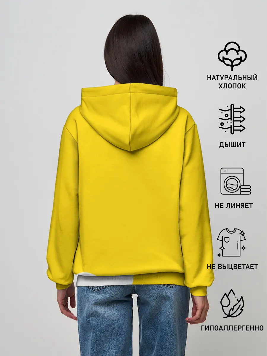 Женское худи / Yellow egg. Oto Ai