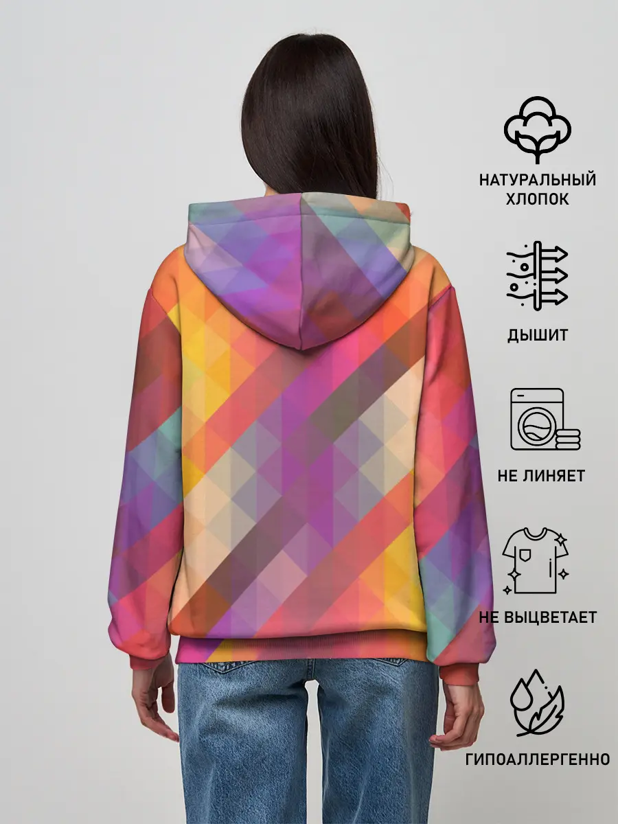Женское худи / vivid gradient