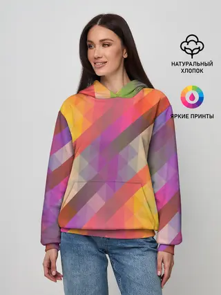 Женское худи / vivid gradient