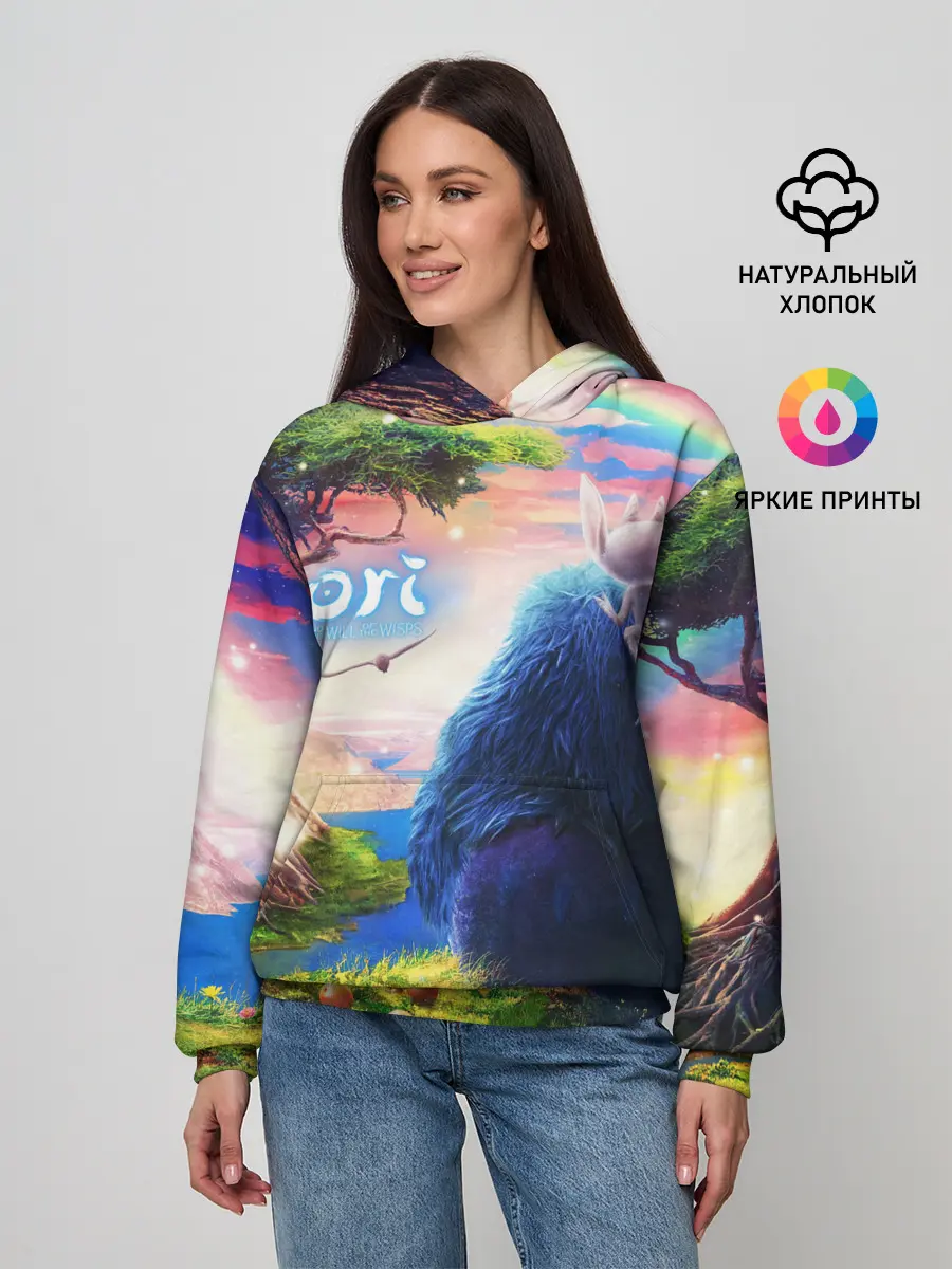 Женское худи / Ори и Блуждающие огоньки | Ori