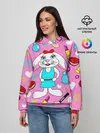 Женское худи / кролик и косметика