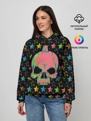 Женское худи / Звездный череп