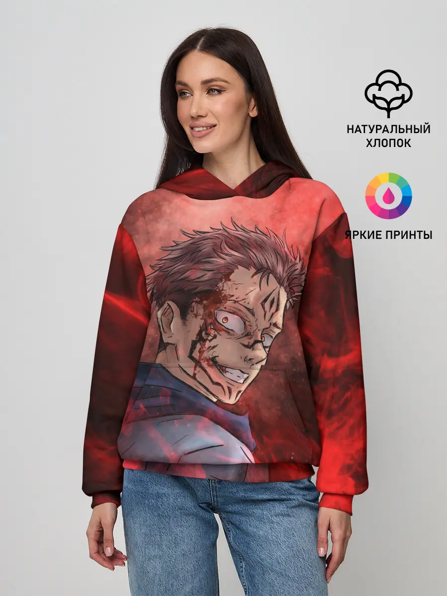 Женское худи / Itadori Yuji | Магическая битва