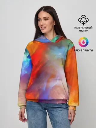 Женское худи / Сине-желтое небо