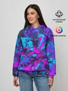 Женское худи / Неоновые кляксы