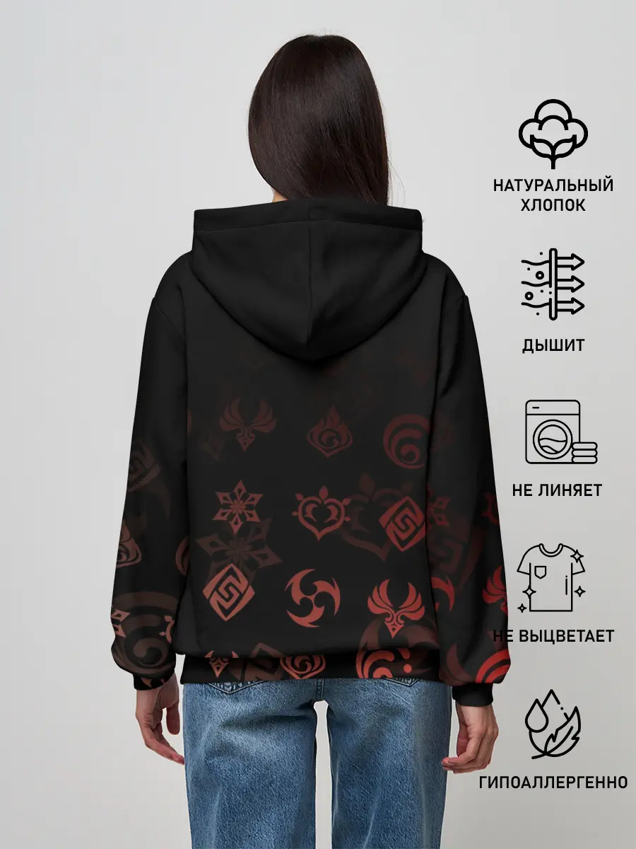 Женское худи / Кли, Genshin Impact