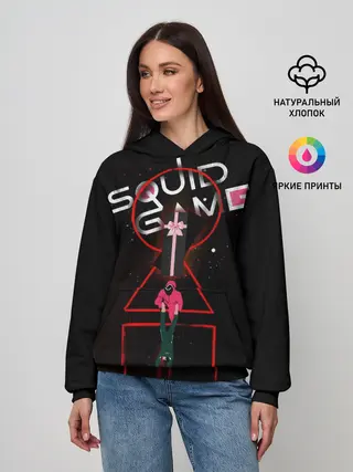 Женское худи / Игра в кальмара нетфликс