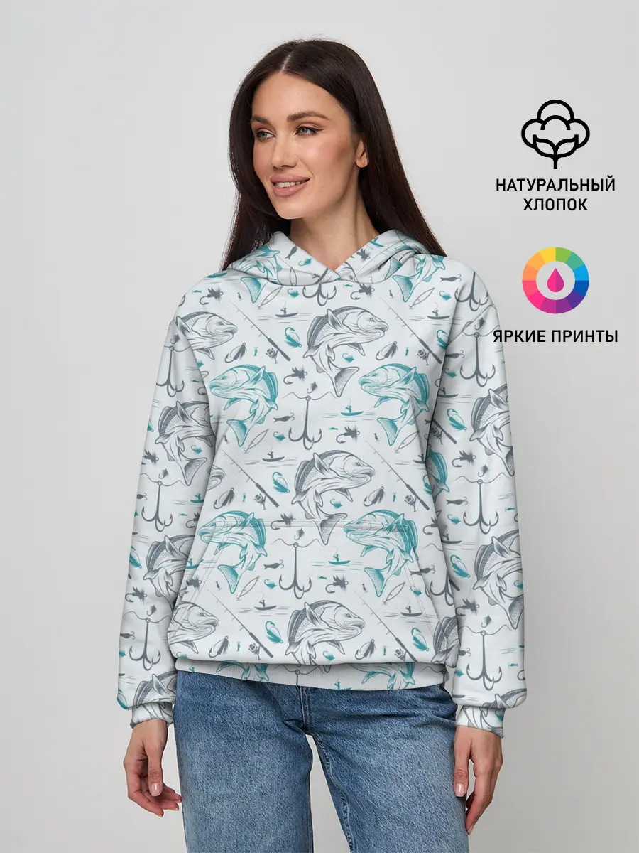 Женское худи / Рыбалка