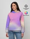 Женское худи / Звёздное небо розовый закат