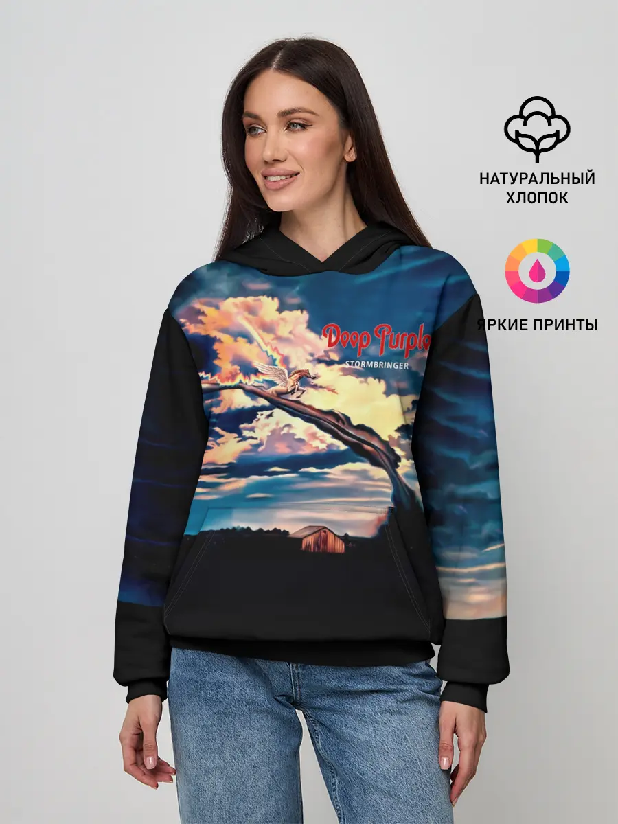 Женское худи / Deep Purple - Stormbringer