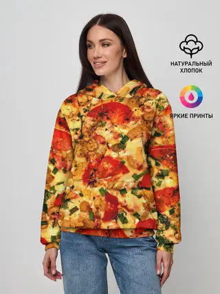 Женское худи / Пицца с грибами