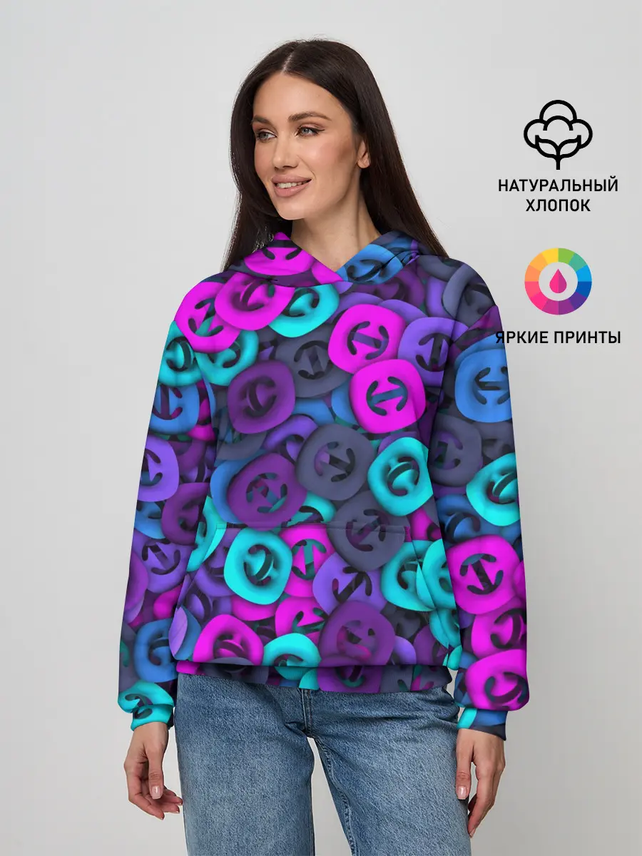 Женское худи / Неоновые снаперсы