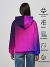 Женское худи / Фиолетово-малиновый градиент