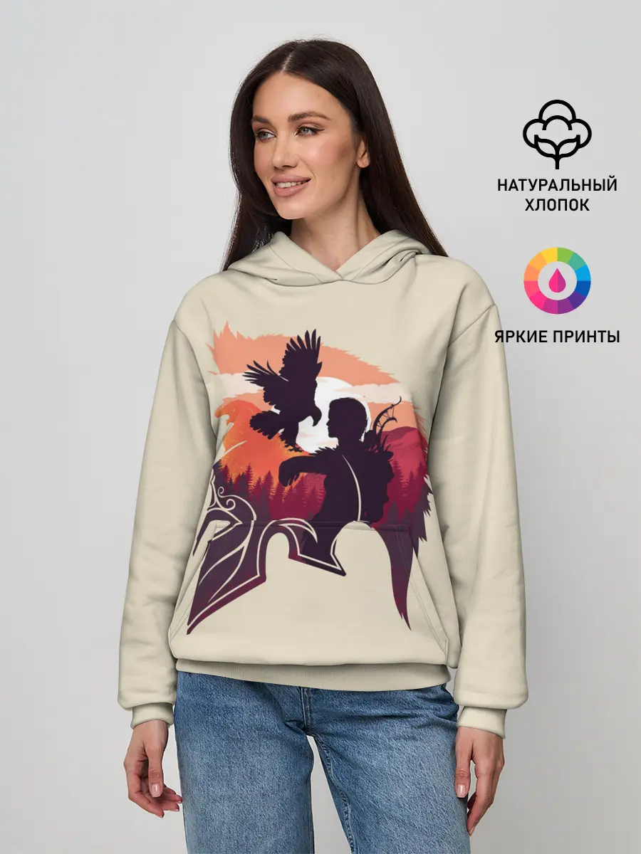 Женское худи / Кассандра с ястребом