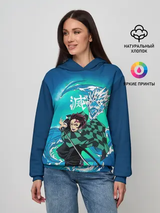 Женское худи / Тандзиро Камадо с мечом