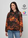 Женское худи / Горящая лава